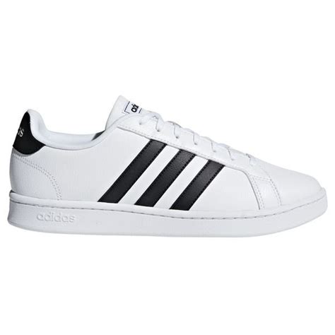 adidas grand court schwarz weiß|Adidas grand court sneakers.